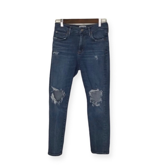 AGOLDE Sophie Distressed High Rise Skinny Crop Jeans A018-843. - Picture 1 of 10